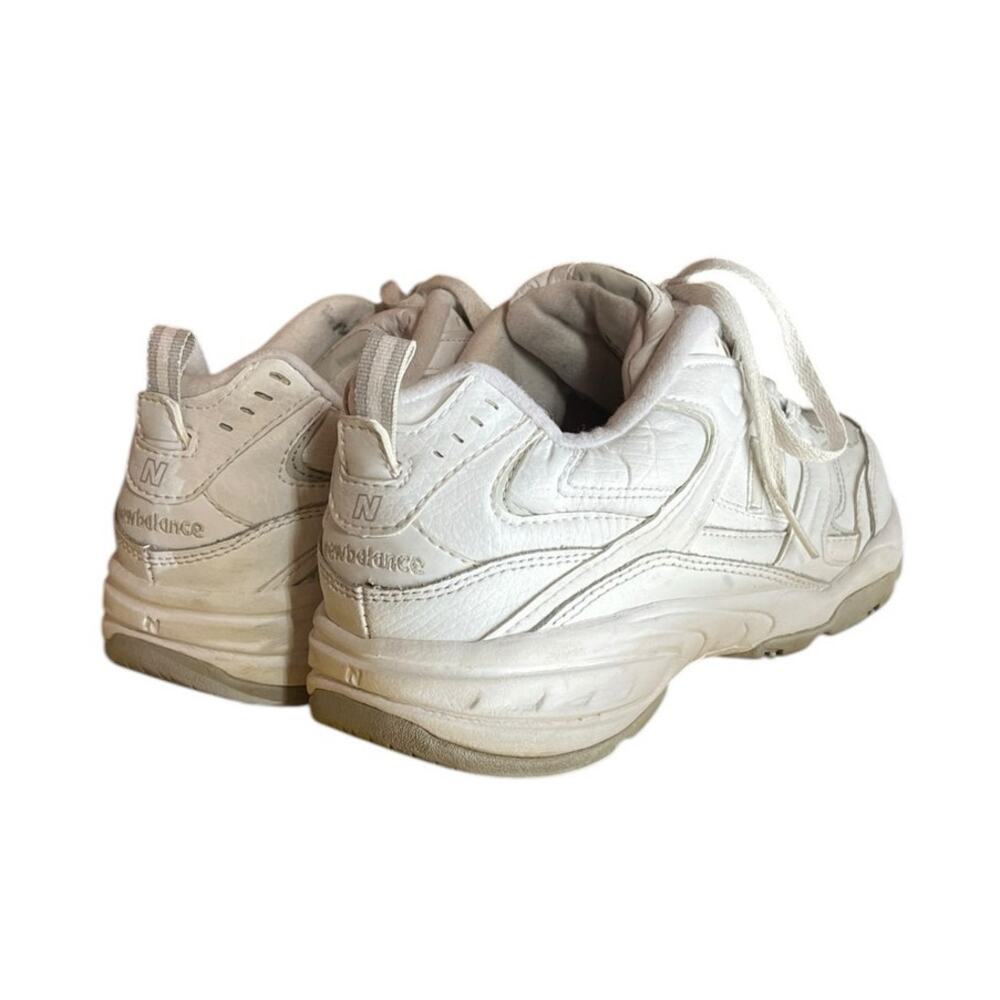 Womens New Balance 407 White Gray Leather Trainer Sneakers Size 10 - Picture 4 of 6